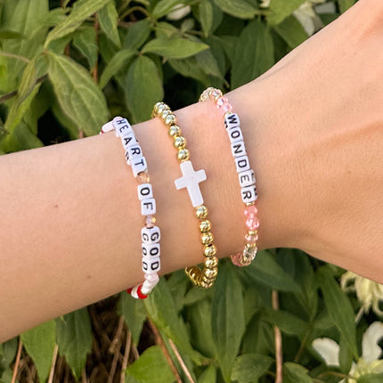 Heart of God Letter Bracelet
