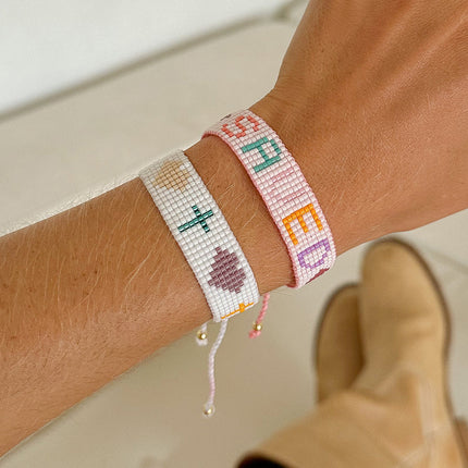 Salvation Micro Bead String Bracelet