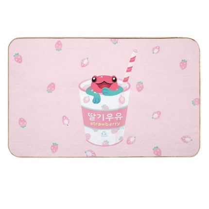 Strawberry Poison Milk 2  Easy Maintenance Bath Mat