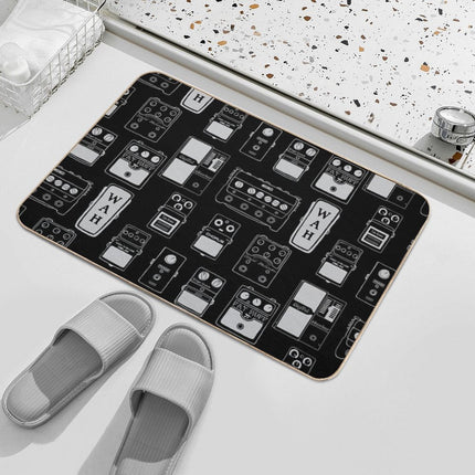 Guitar Pedals Recording Studio Engineer Guitarist Gear Foot Effect Pedals Music Illustration Mug Sticker T-Shirt Etc... Durable Bath Mat