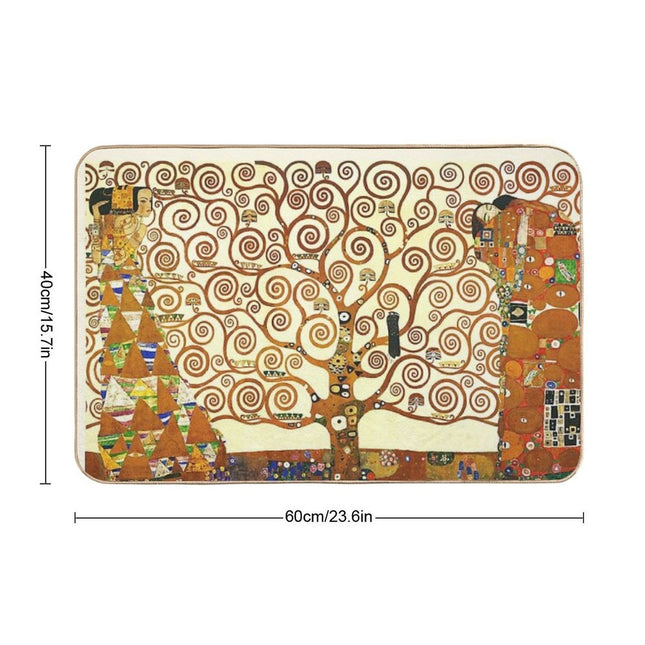 HD The Tree of Life, 1905 by Gustav Klimt - HIGH DEFINITION  Anti-Trip Bath Mat
