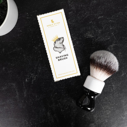Synthetic Shave Brush - Black/White - 26MM