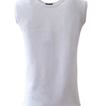 BASIC COTTON Free Spirit Premium Quality Cotton Men's Sleeveless Tank Top. Proudly Made in Italy (988)