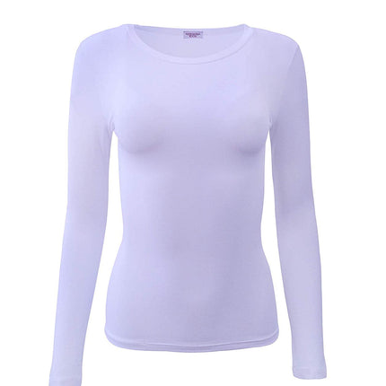 EGI Luxury Modal Women's Long Sleeved T-Shirt. Proudly Made in Italy ( Crew Neck).