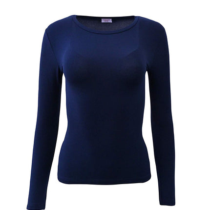 EGI Luxury Modal Women's Long Sleeved T-Shirt. Proudly Made in Italy ( Crew Neck).