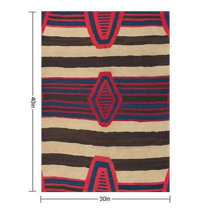 Indigenous Designs I  Chief's Blanket  Navajo Weavings Throw Blanket
