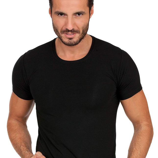 EGI Luxury Modal Men's V-Neck T-Shirt. Proudly Made in Italy (1185)