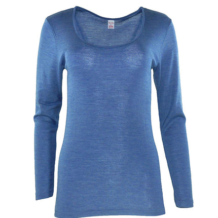 MaRe Luxury Merino Wool Blend Long Sleeve T-Shirt. Proudly Made in Italy.