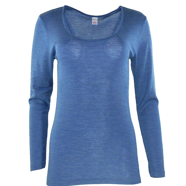 MaRe Luxury Merino Wool Blend Long Sleeve T-Shirt. Proudly Made in Italy.