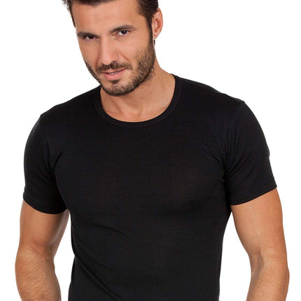 BASIC COTTON Free Spirit Premium Quality 100% Brushed Cotton Men's T-Shirt Made in Italy