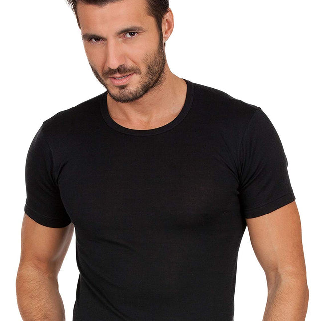 BASIC COTTON Free Spirit Premium Quality 100% Brushed Cotton Men's T-Shirt Made in Italy