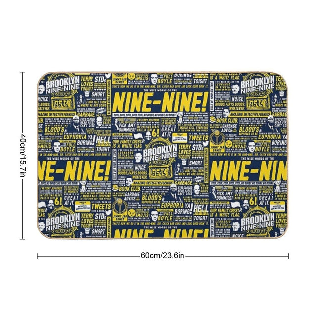 Wise Words of The Nine-Nine  Stain-Proof Bath Mat