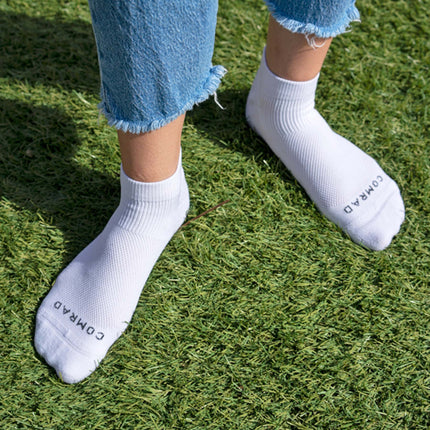 Ankle Compression Socks - White