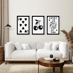 White Frame - no mat / 8x10 inches