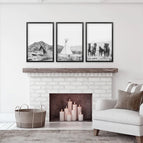 Black Frame - no mat / 8x10 inches