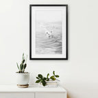 Black Frame w/ Mat / 8x10 inches