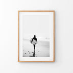 Thin Wood Frame w/ Mat / 8x10 inches