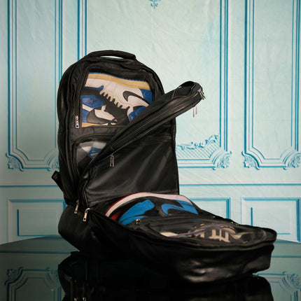 Black Leather Patented Carry On Backpack (Only 300 Made)