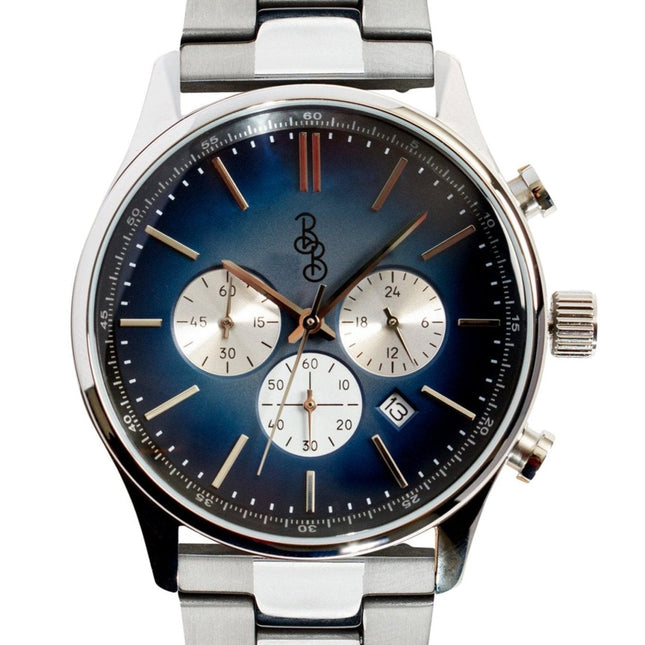 Blue Retro Chronograph
