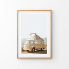 Thin Wood Frame w/ Mat / 8x10 inches