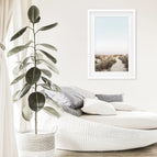 White Frame w/ Mat / 8x10 inches