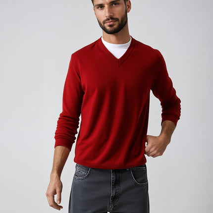 Merino Blend V-Neck