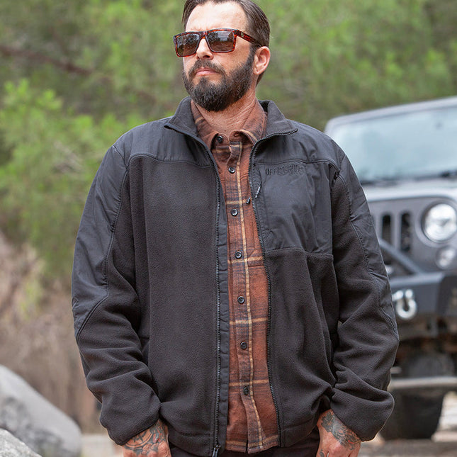 Bruin Fleece Zip Up - Black