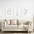 White Frame - no mat / 8x10 inches