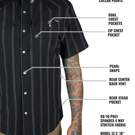 Daryll SS Shirt - Vintage Black