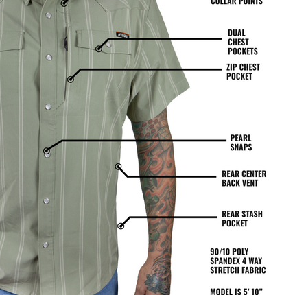 Daryll SS Shirt - Sage Green