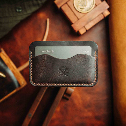 Minimalist Wallet - Drunken Boatswain v2 | Slim Leather | EDC