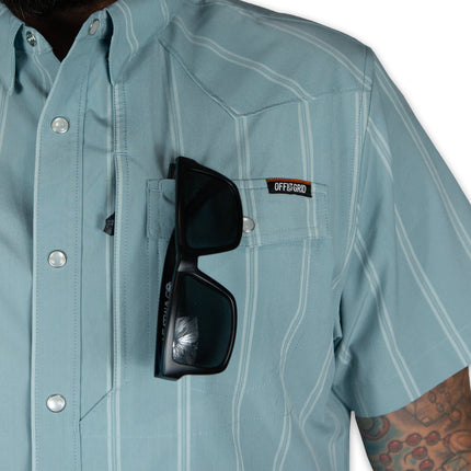 Daryll SS Shirt - Mid Blue