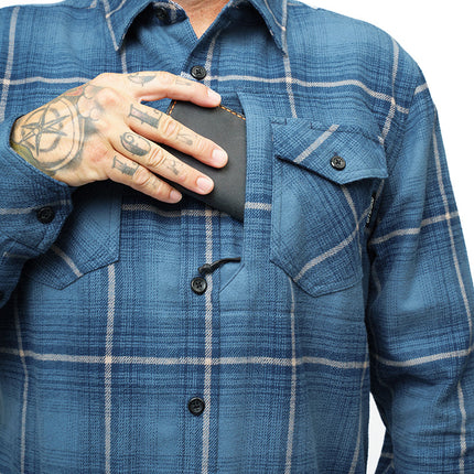 Destroyer Flannel - Pale Blue