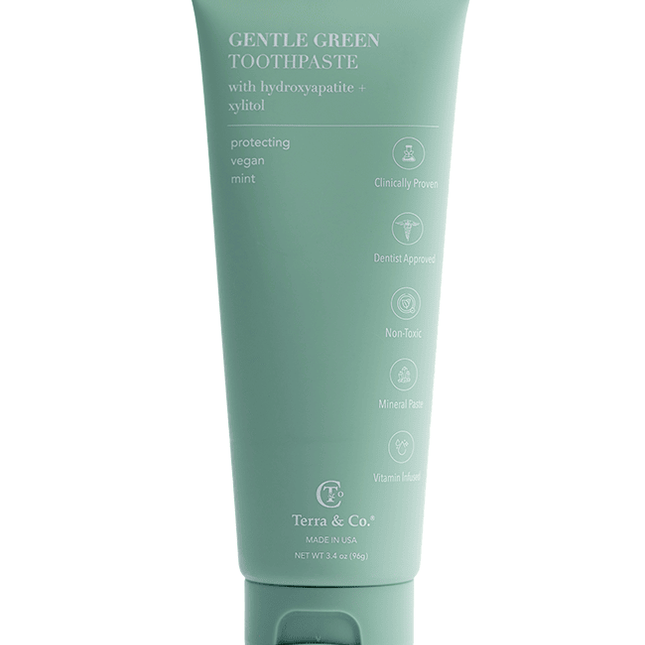 Gentle Green™ Sensitive Toothpaste with Hydroxyapatite & B12 (Fluoride-Free, Natural Enamel Support & Sensitive Teeth Relief)