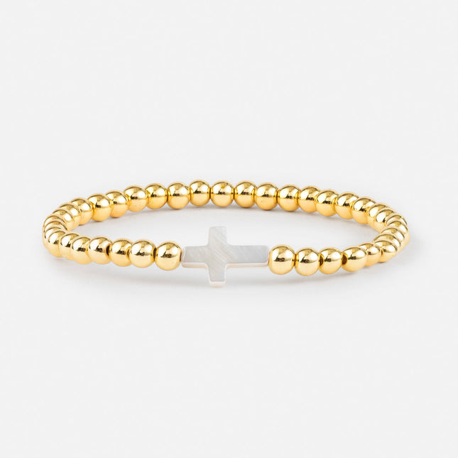 Gold Cross Bracelet