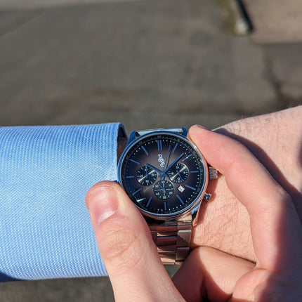 Gray Retro Chronograph