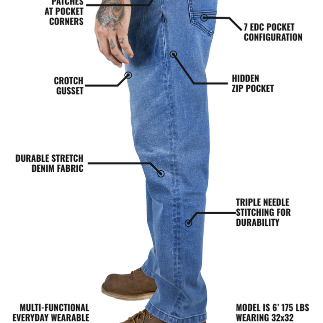 Hideout Denim Standard Fit - Vintage Wash