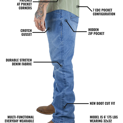 Hideout Denim Boot Cut - Vintage Wash