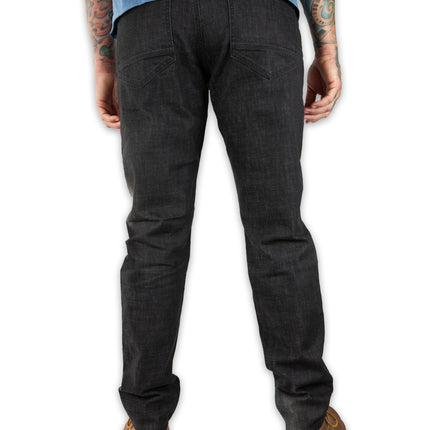 Hideout Denim Taper Fit Pants - Black
