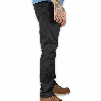 Hideout Denim Taper Fit Pants - Black