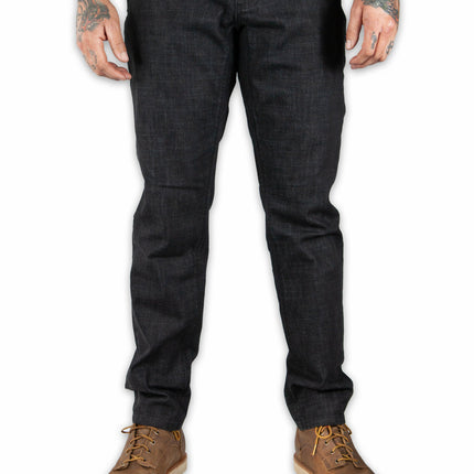 Hideout Denim Taper Fit Pants - Black