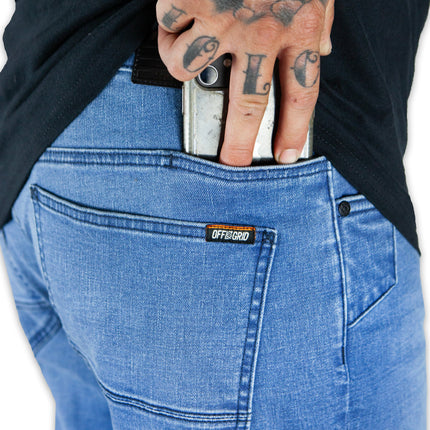 Hideout Denim Taper Fit Pants - Vintage Wash