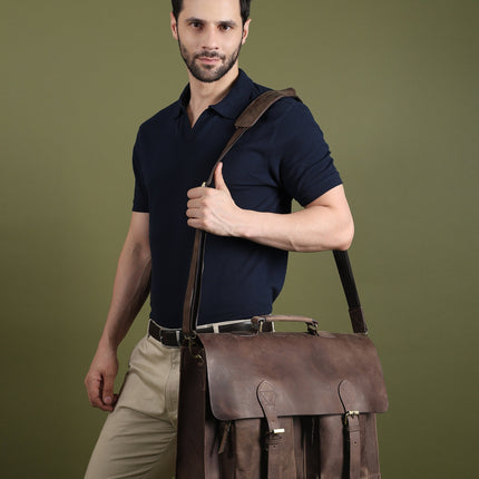 Buffalo Leather Messenger Bag