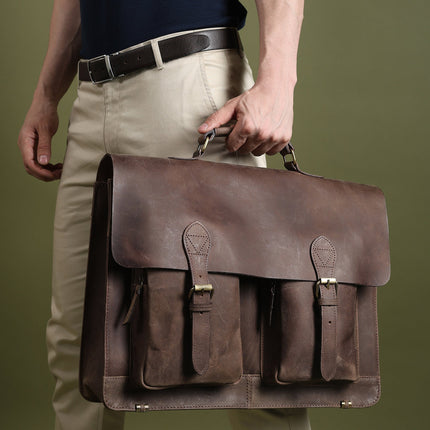 Buffalo Leather Messenger Bag