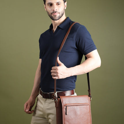 Leather Crossbody Bag for Travel Work