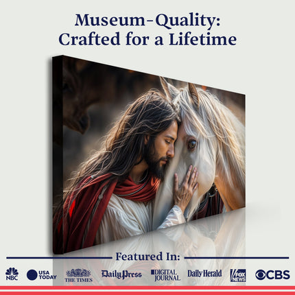 Jesus And Horse Faith Wall Art