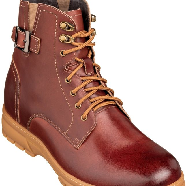 TOTO - K16206 - 2.8 Inches Taller (Cordovan Dark Brown) - High Top Boots