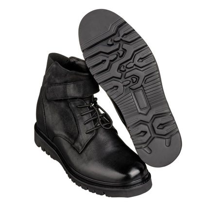 CALTO - K83114 - 3.2 Inches Taller (Black) - Casual Boots