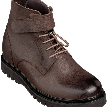 CALTO - K83115 - 3.2 Inches Taller (Dark Brown) - Casual Boots