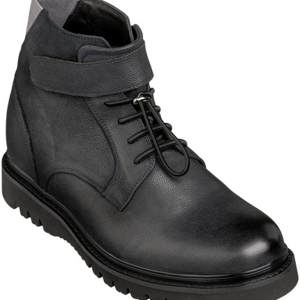 CALTO - K83116 - 3.2 Inches Taller (Dark Blue) - Casual Boots